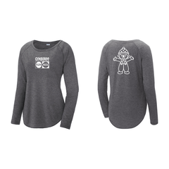 Gymboree Ladies Tri Blend Long Sleeve T Shirt